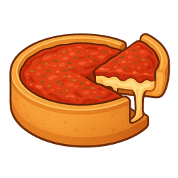 Chicago Deep Dish pizza icon