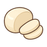 Sliced deli-style mozzarella cheese