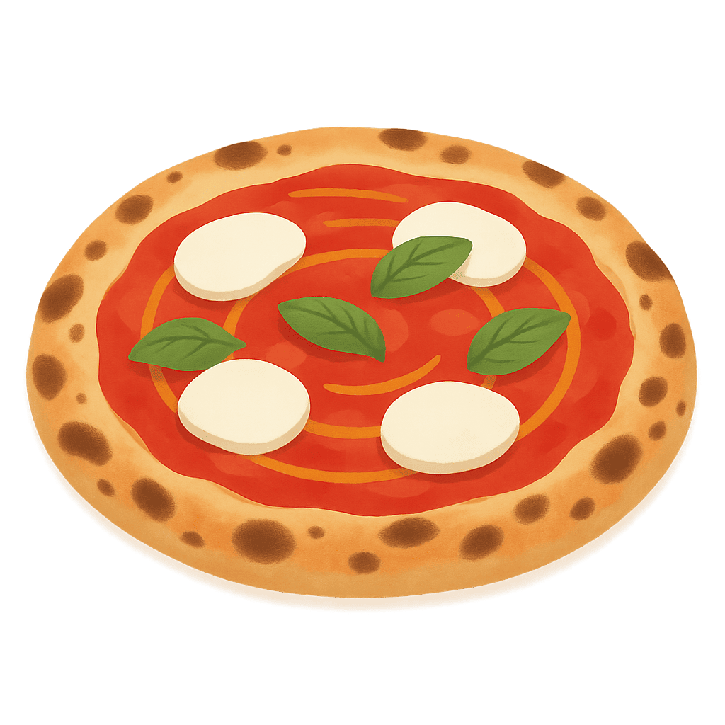 Neapolitan pizza icon